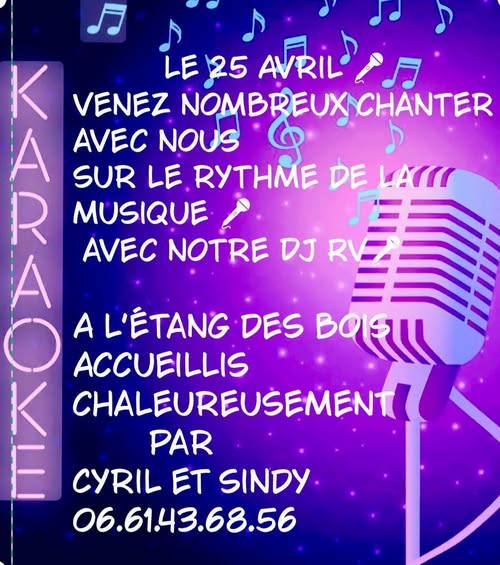 Karaoké — visuel événement