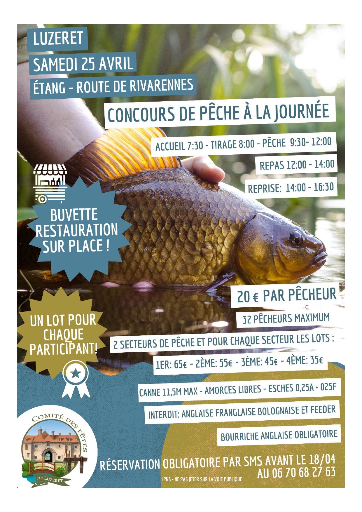 Concours de pêche — visuel événement