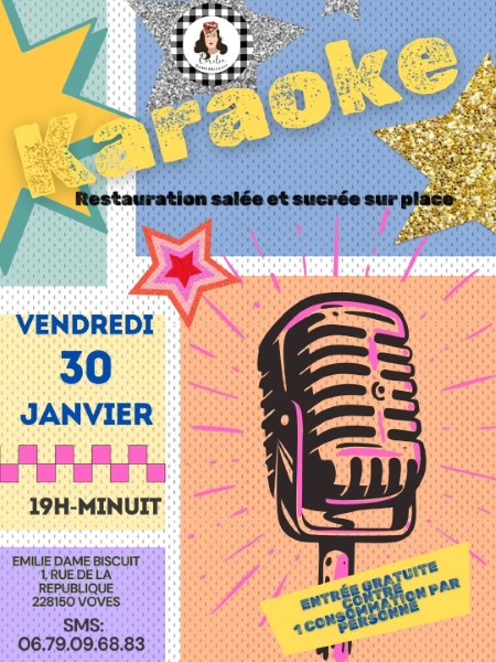 Soirée Karaoké – Émilie Dame Biscuit