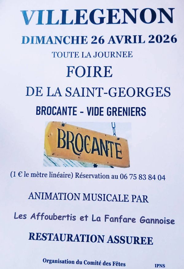 Foire de la Saint-Georges - Brocante — visuel événement