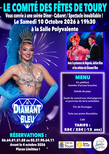 Spectacle / Soirée dîner-cabaret "Le Diamant Bleu"