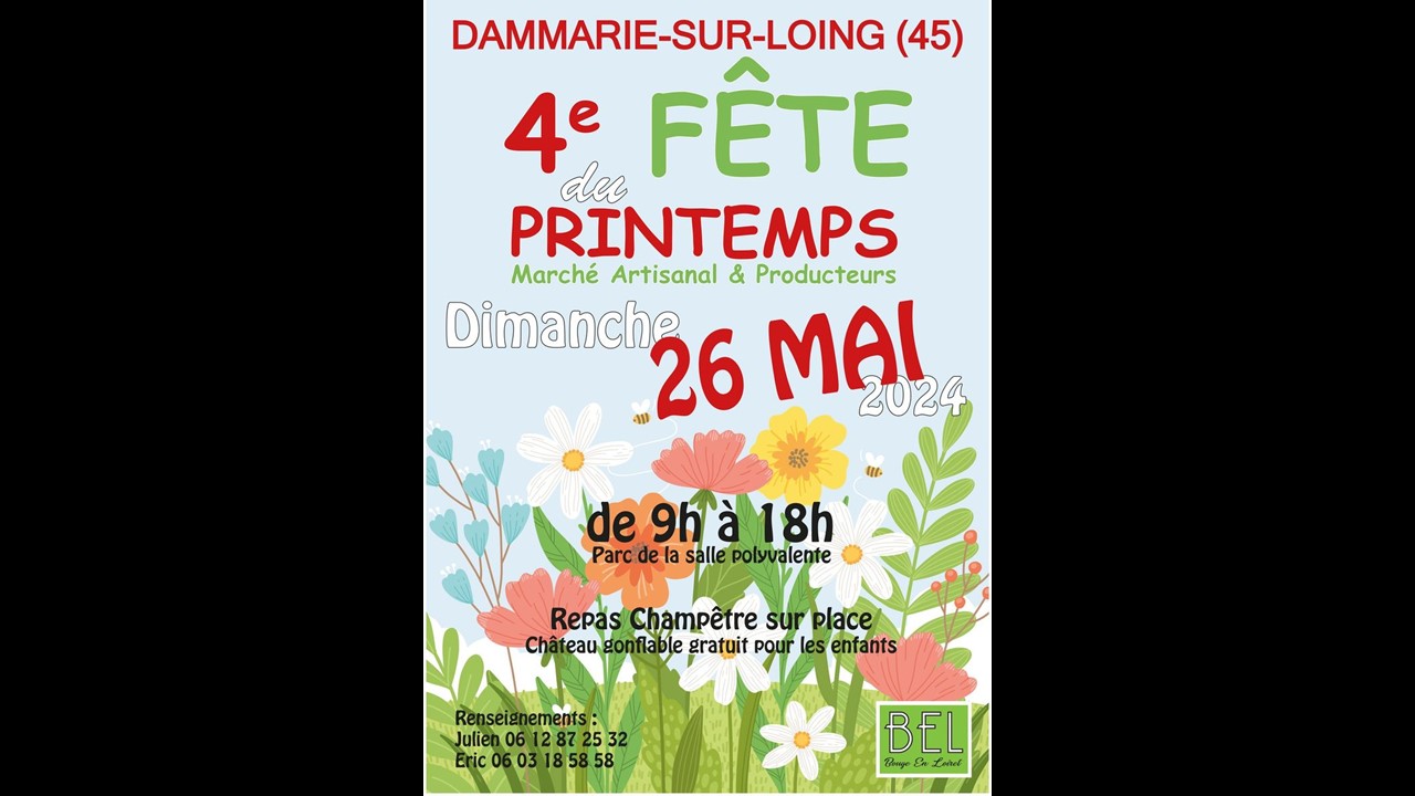 Fête du printemps  France Centre-Val de Loire Loiret Dammarie-sur-Loing 45230