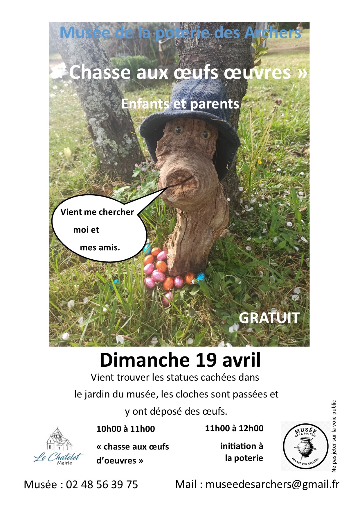 Chasse aux oeufs oeuvres — visuel événement