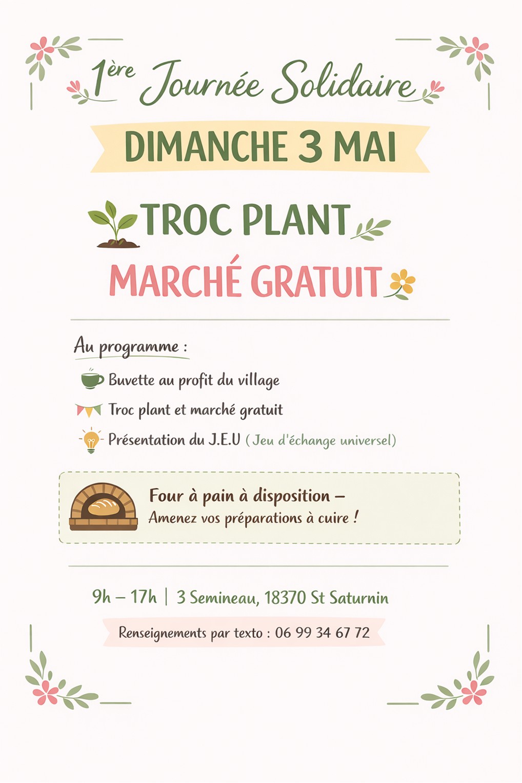 Troc plant -  Marché — visuel événement