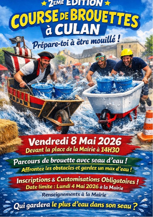 Foire annuelle - Brocante - Course de brouettes, Culan