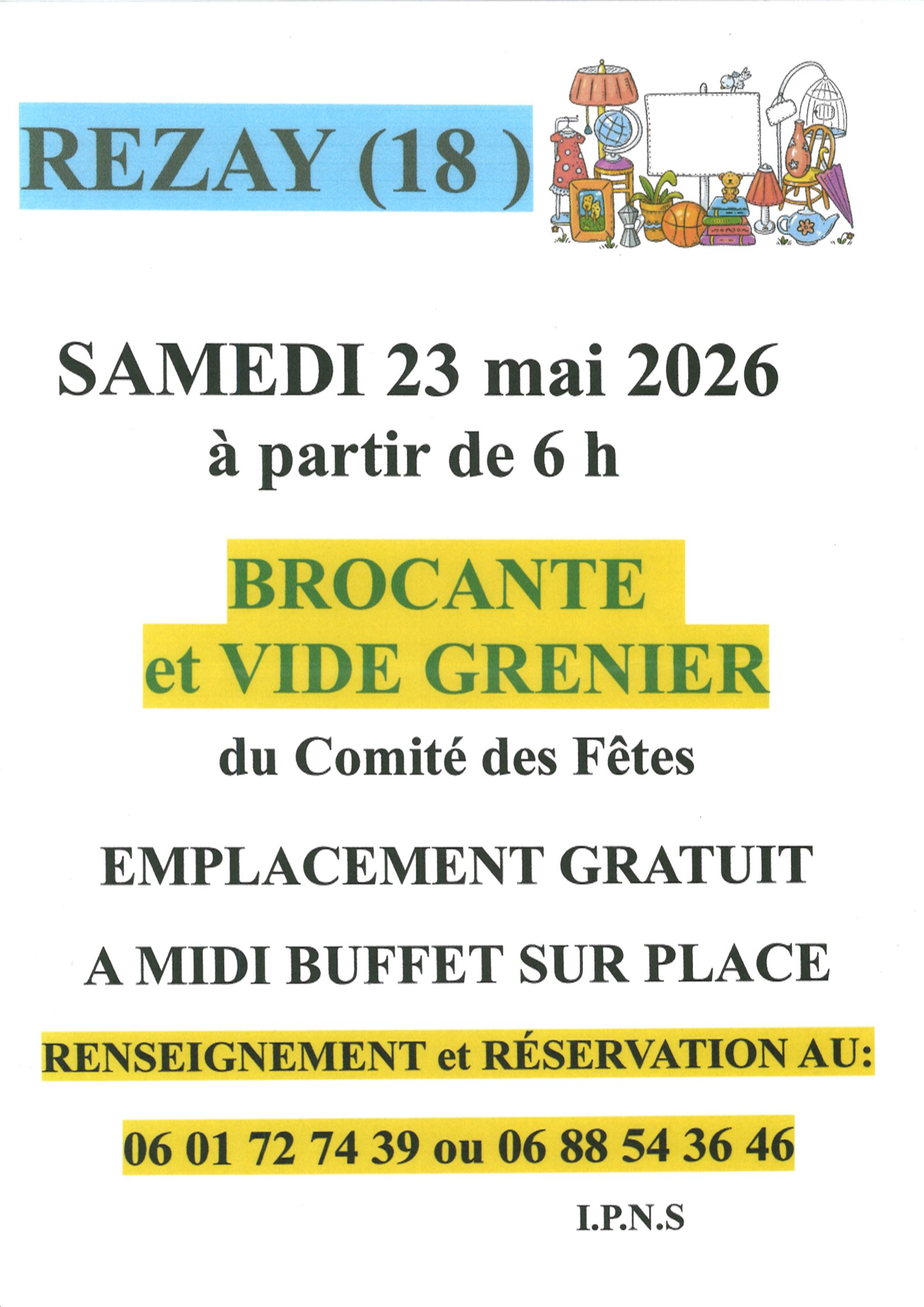 Brocante et vide grenier — visuel événement