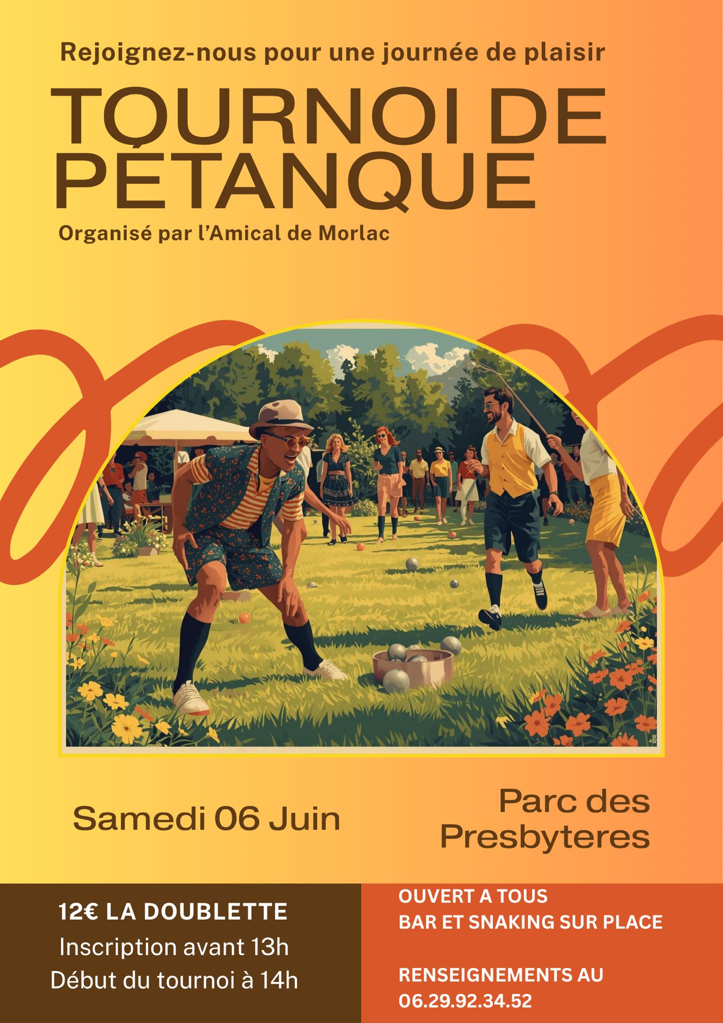 Tournoi de pétanque — visuel événement