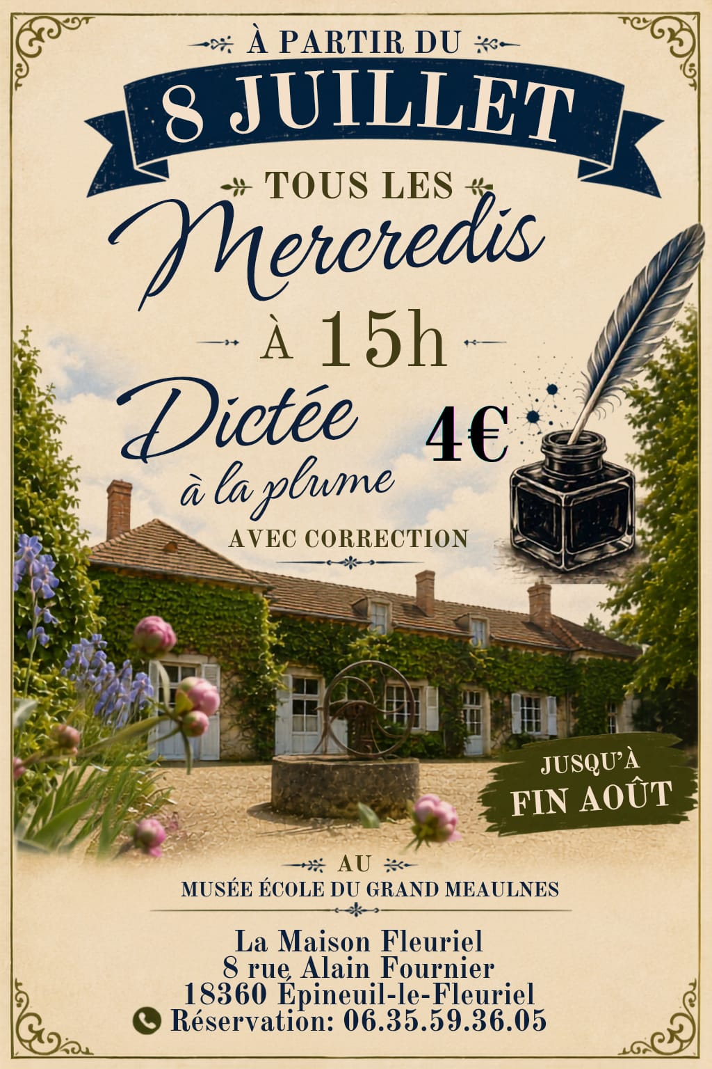 Dictée du mercredi à la Maison Ecole