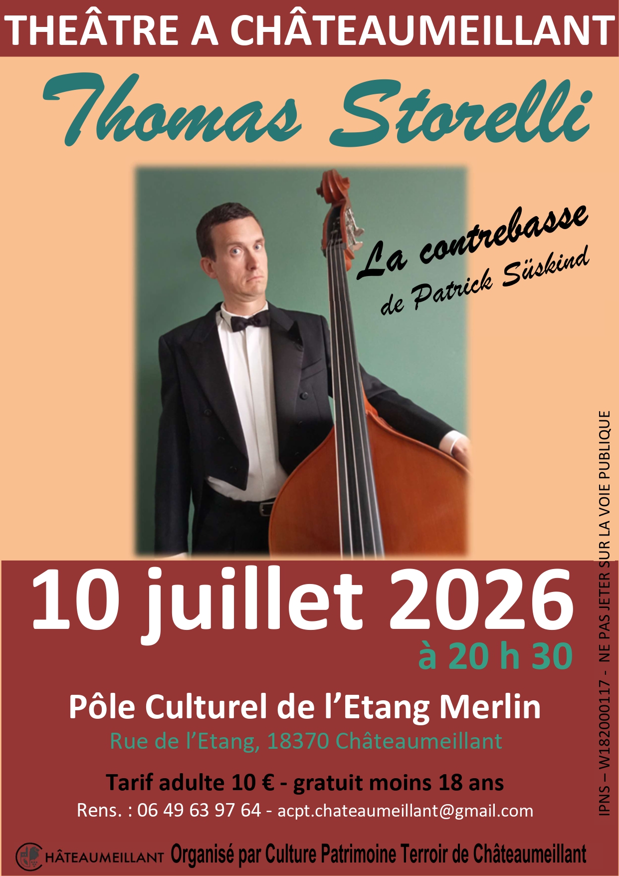 Vendredi culturel : Théâtre " La contrebasse"