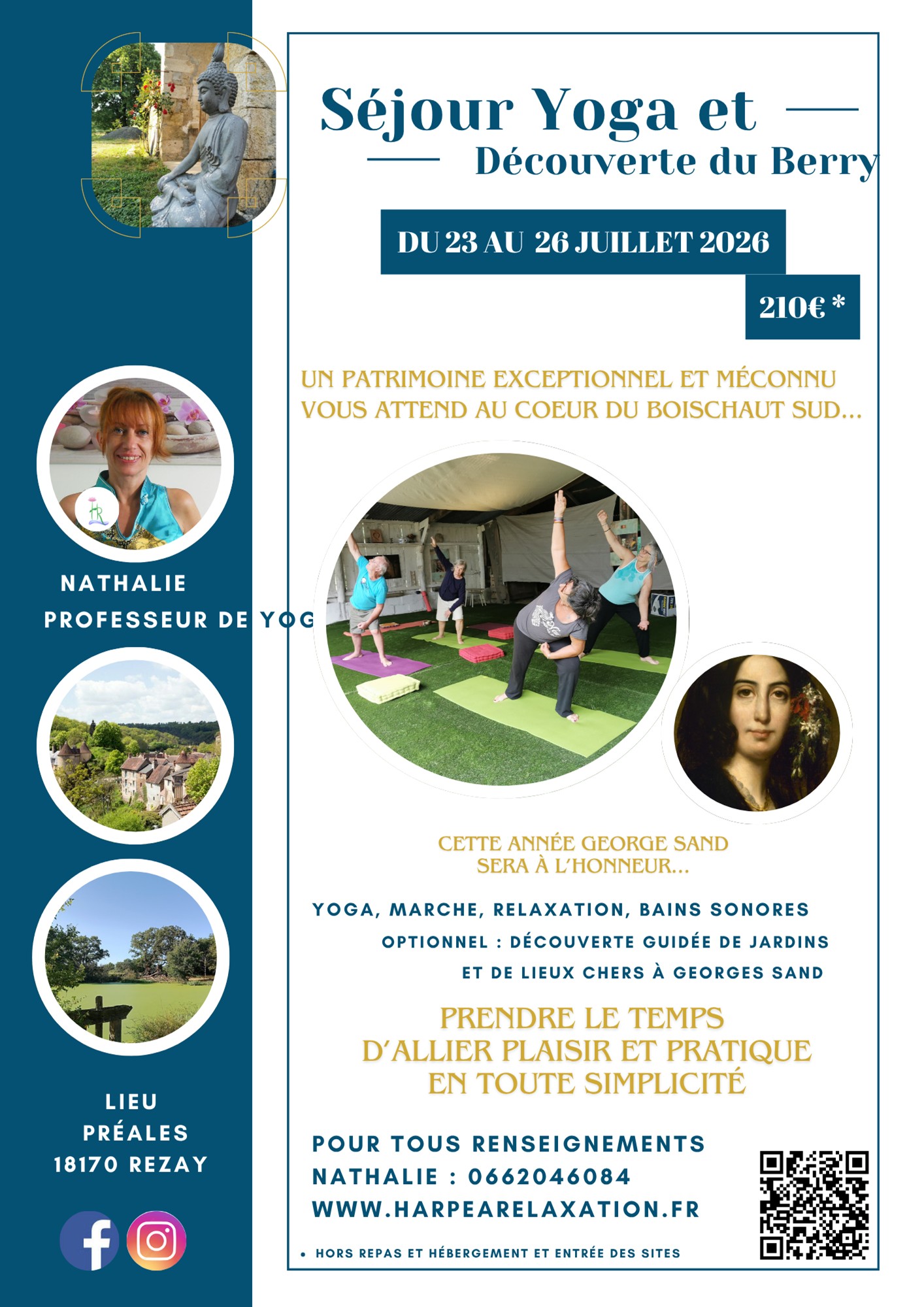 Séjour yoga et découverte du Berry