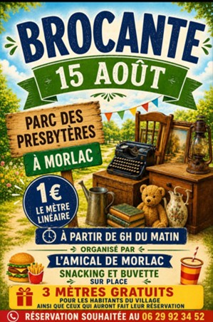Brocante de l'amicale de Morlac