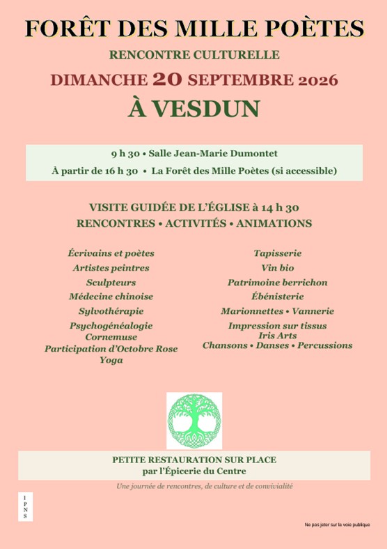 Rencontre culturelle Forêt des Mille Poètes