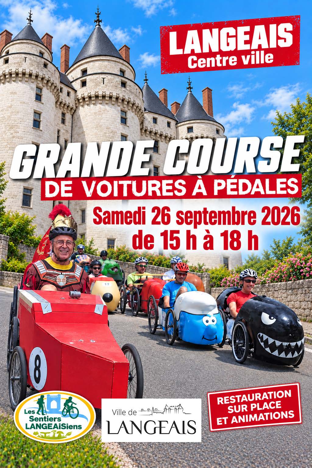 Course de Voiture à Pedales