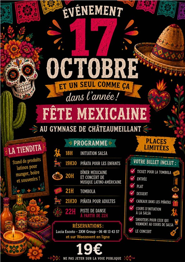 Fête mexicaine à Châteaumeillant