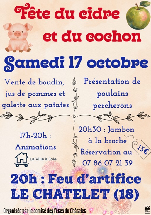 Fête des pommes et du cochon au Châtelet