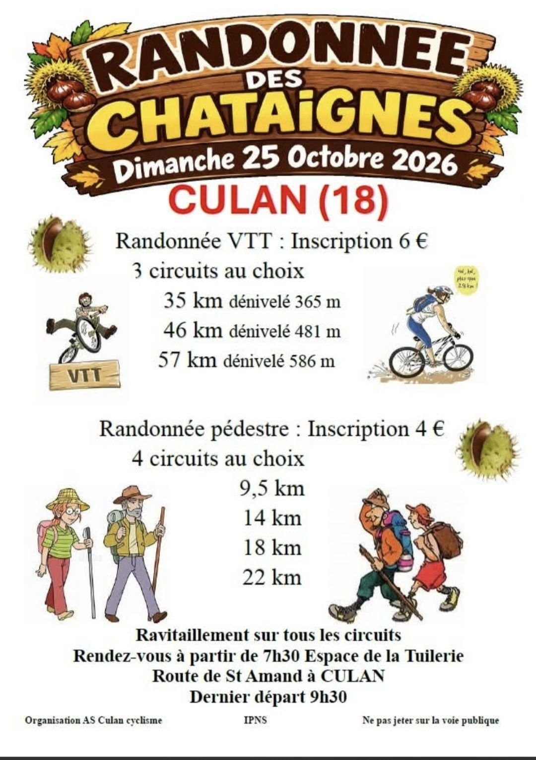 Randonnée pédestre et vtt