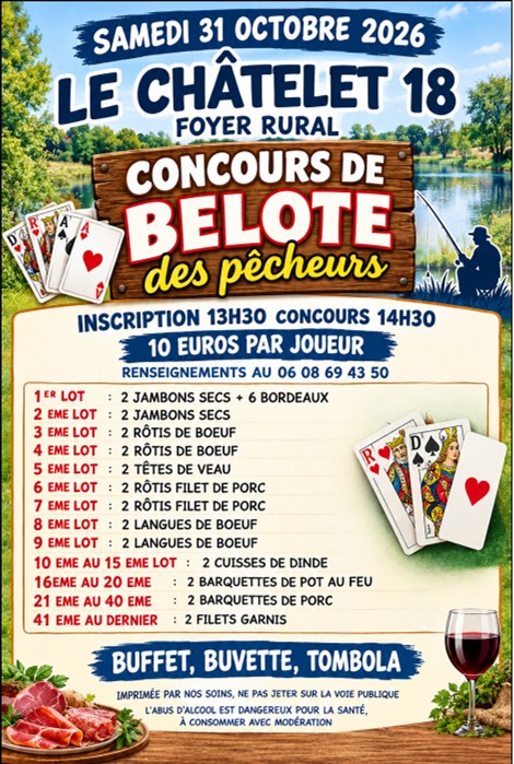 Concours de belote au Chatelet
