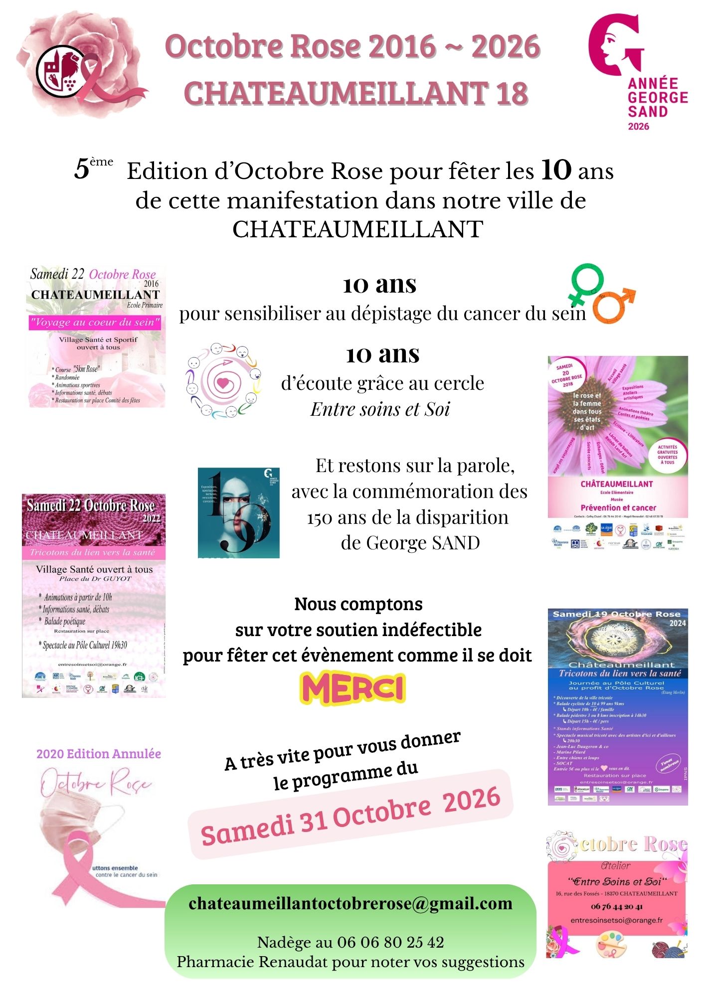 Octobre Rose 2026 — visuel événement