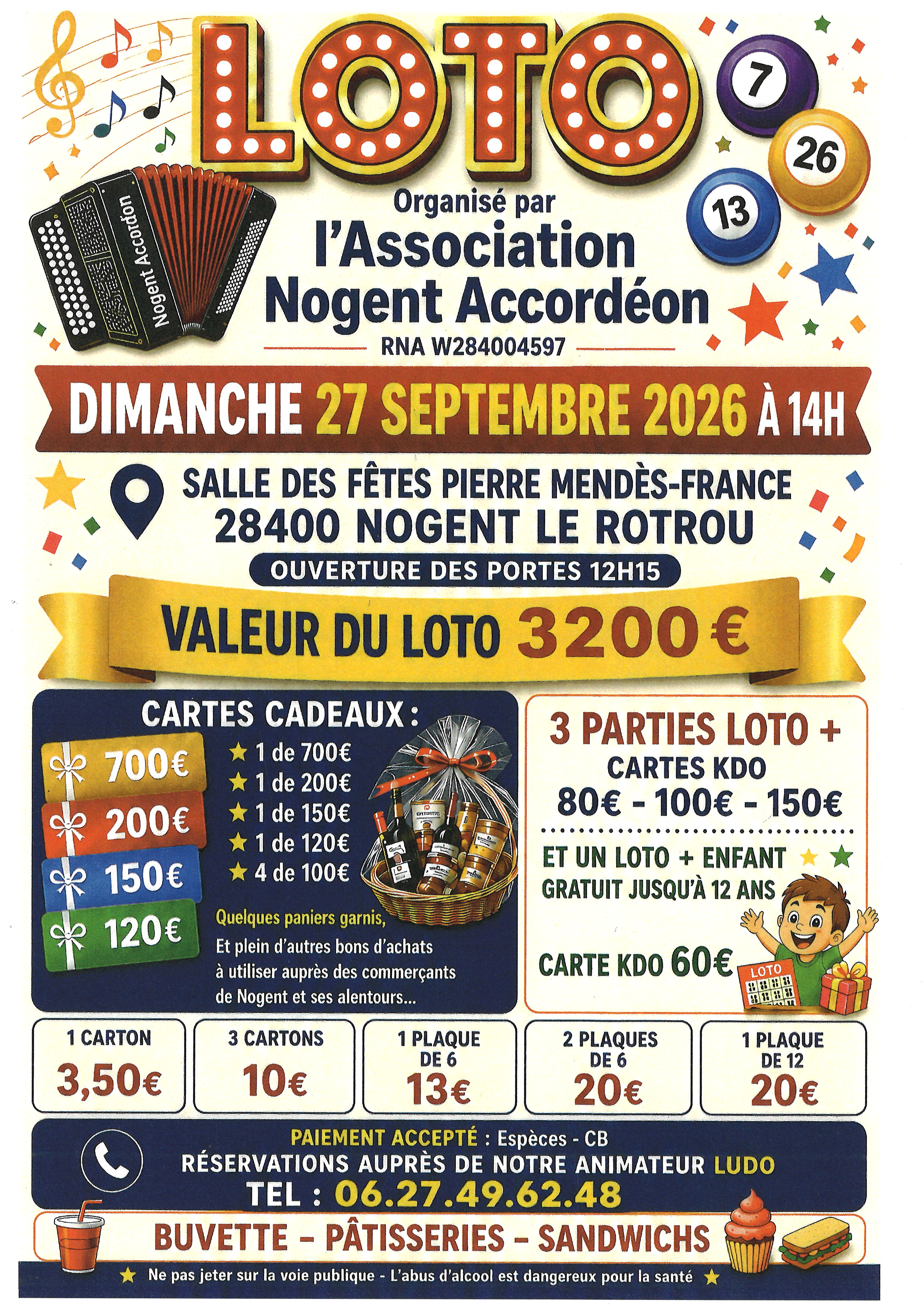 Loto - Association Nogent Accordéon