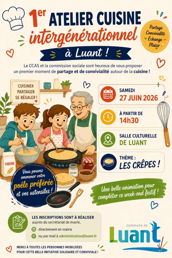 1er Atelier de cuisine intergénérationnelle