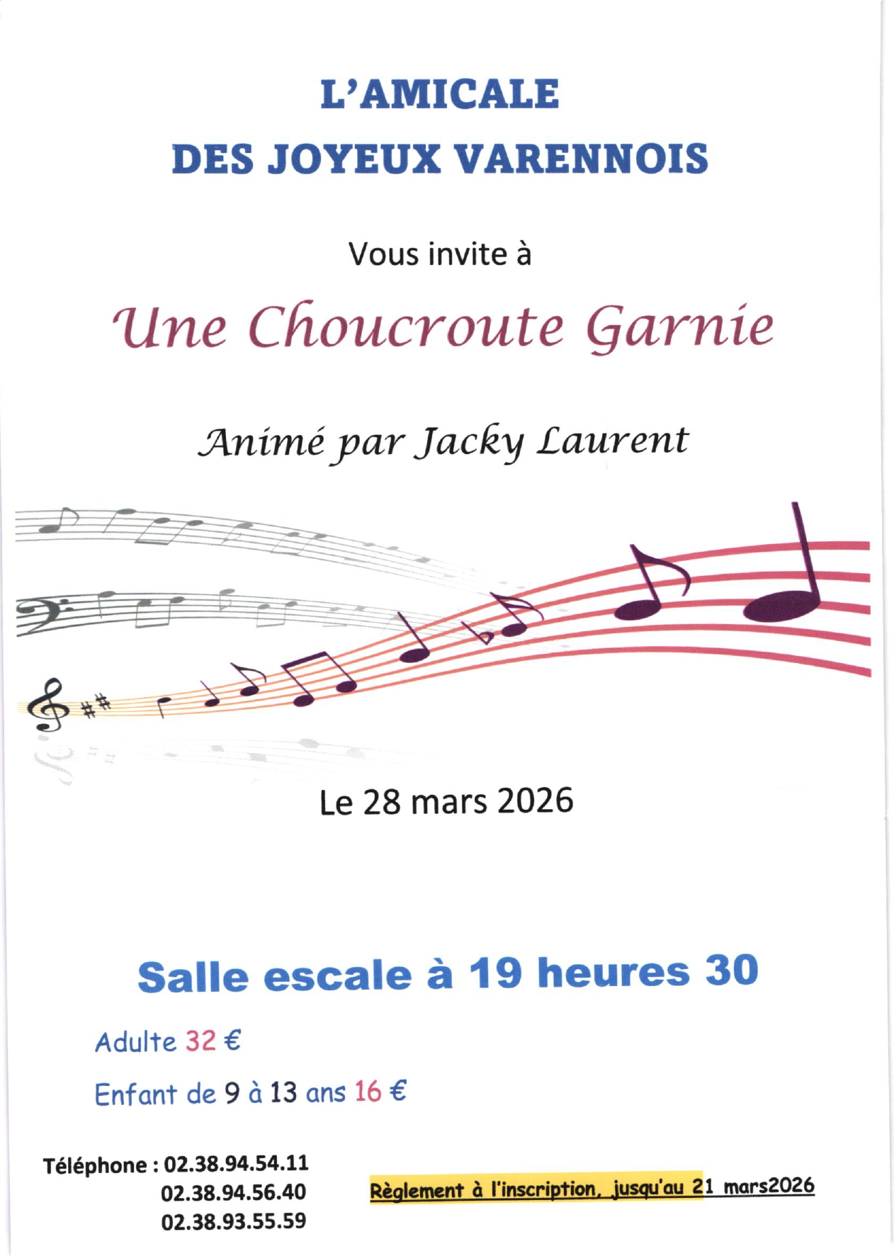 Soirée choucroute garnie