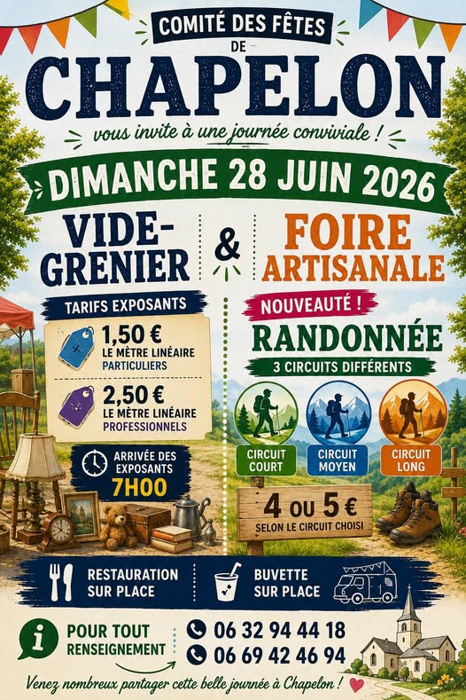 fête villageoise artisanale - vide grenier/ foire artisanale, Chapelon - photo 3