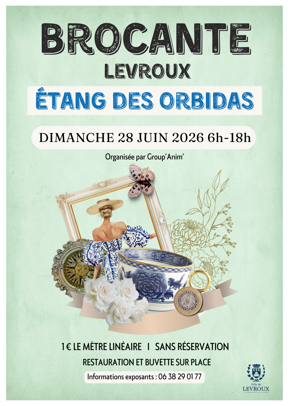 Brocante à Levroux