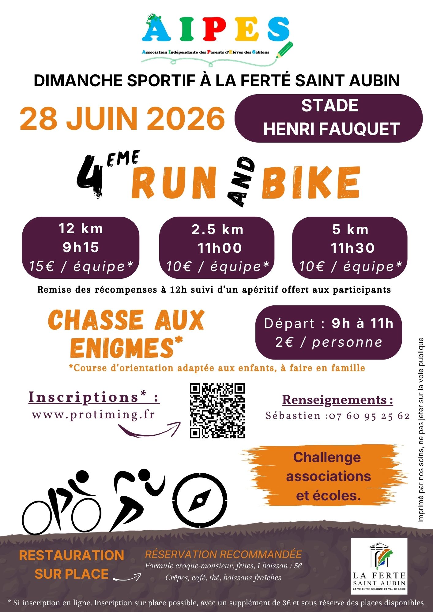 Run and Bike, La Ferté-Saint-Aubin