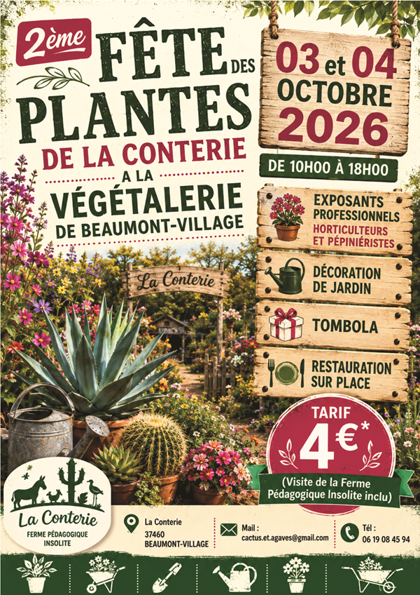 2ème fête des plantes et de la conterie à la Végétalerie