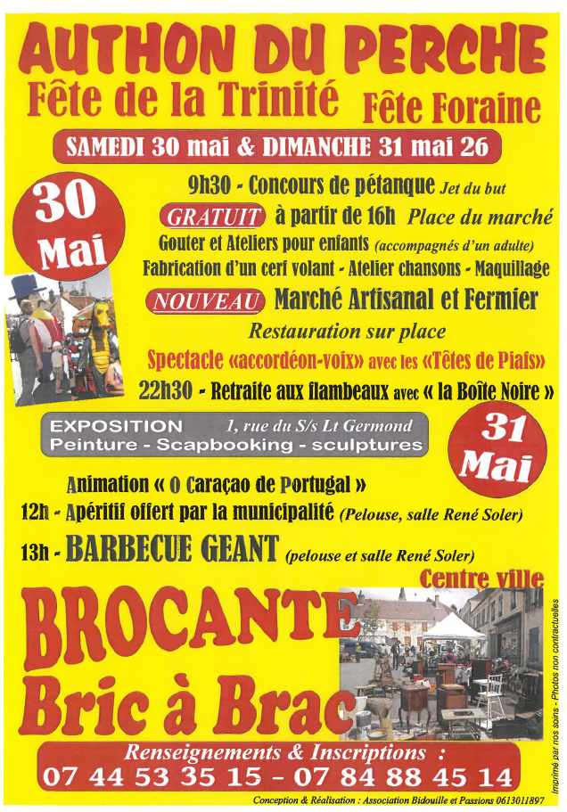 Fête de la Trinité & Fête foraine 2026