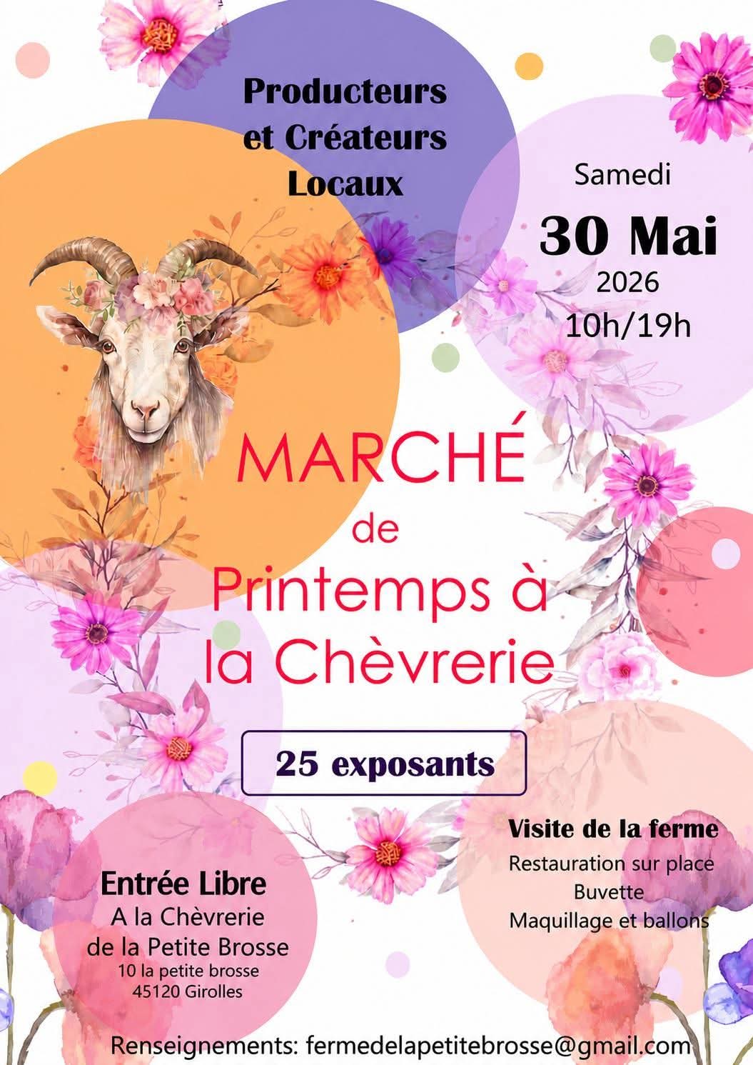 Marché de printemps à La Chèvrerie — visuel événement