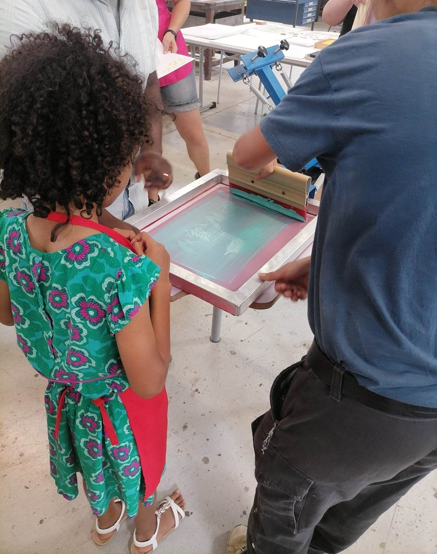 Atelier-école | Sérigraphie sur papier "Tête d'affiches", Le Malesherbois