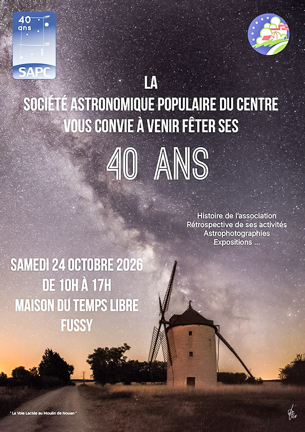 La Société Astronomique Populaire du Centre fête ses 40 ans