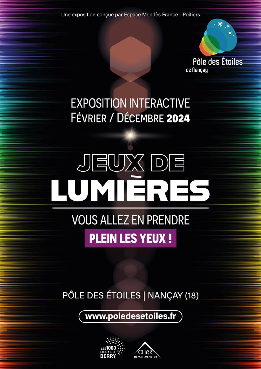 Exposition interactive : jeux de lumières