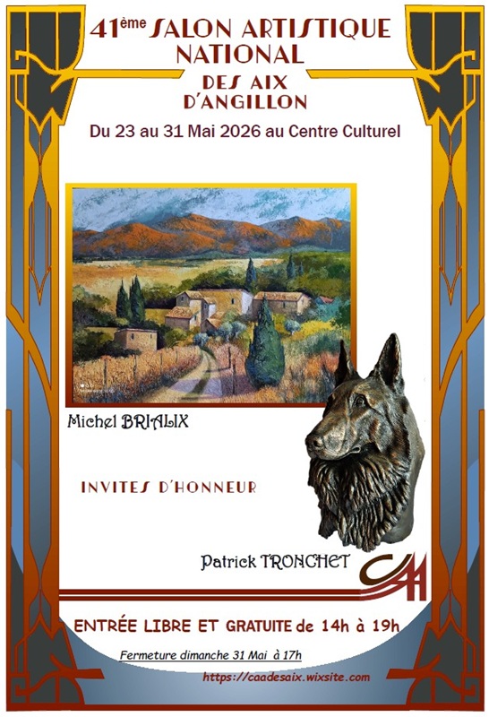 41ème Salon Artistique National des Aix d'Angillon — visuel événement