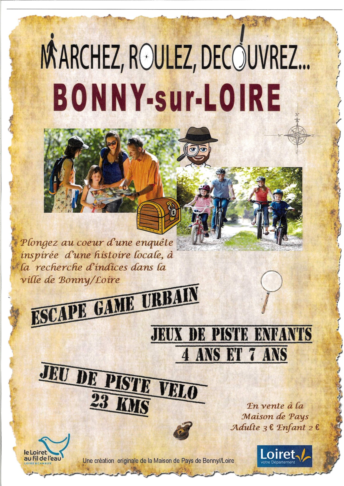 Escape game urbain "Marchez, roulez, découvrez"