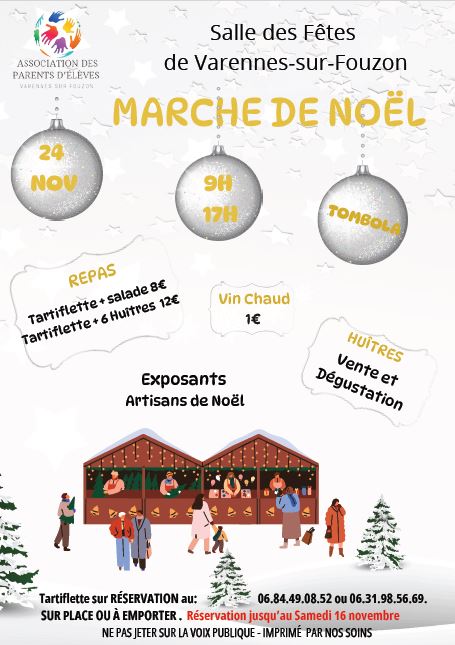 Marché de Noel de l'APE de Val-Fouzon