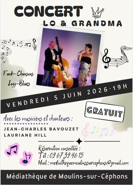 Concert Lo&Grandma — visuel événement