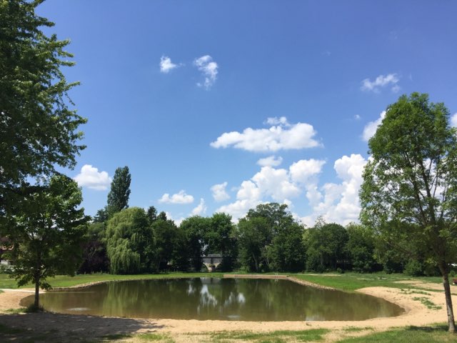 Plan d'eau au bord de l'Anglin
