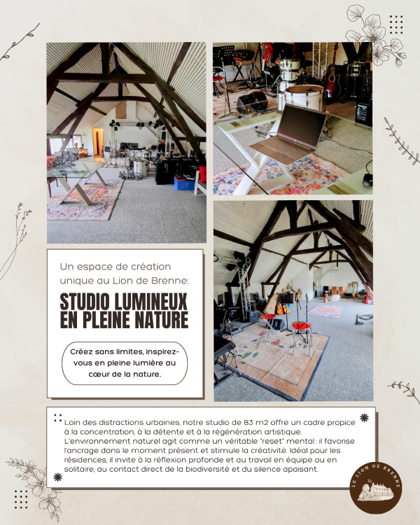 Un studio de répétition en pleine nature… pour laisser parler la musique, Vendœuvres