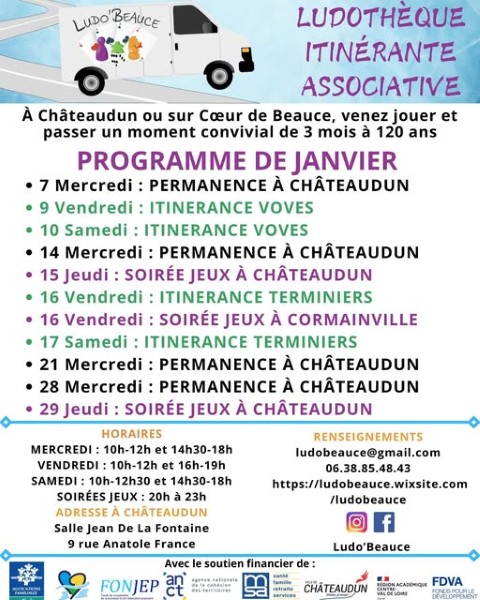 Soirées jeux de la Ludo'Beauce