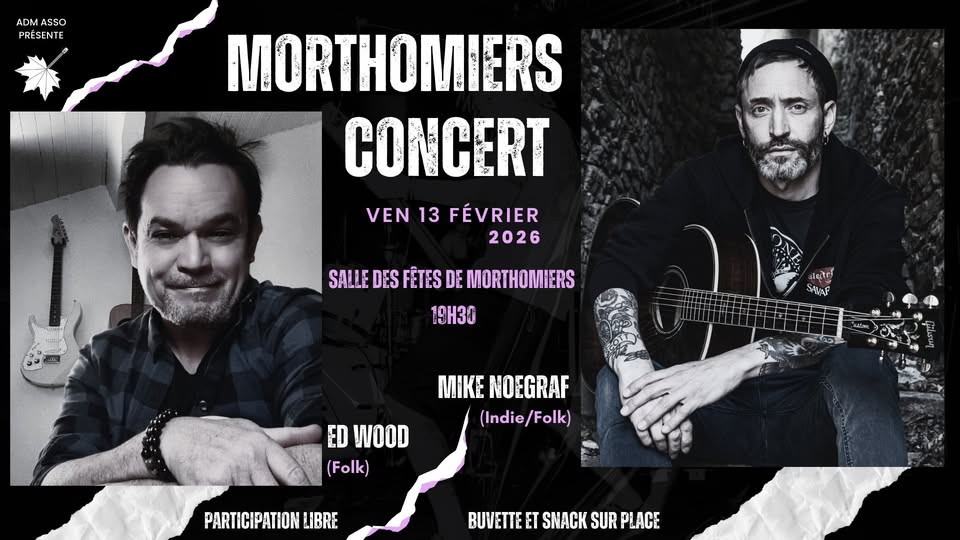 Morthomiers concert : Mike Noegraf & Ed Wood