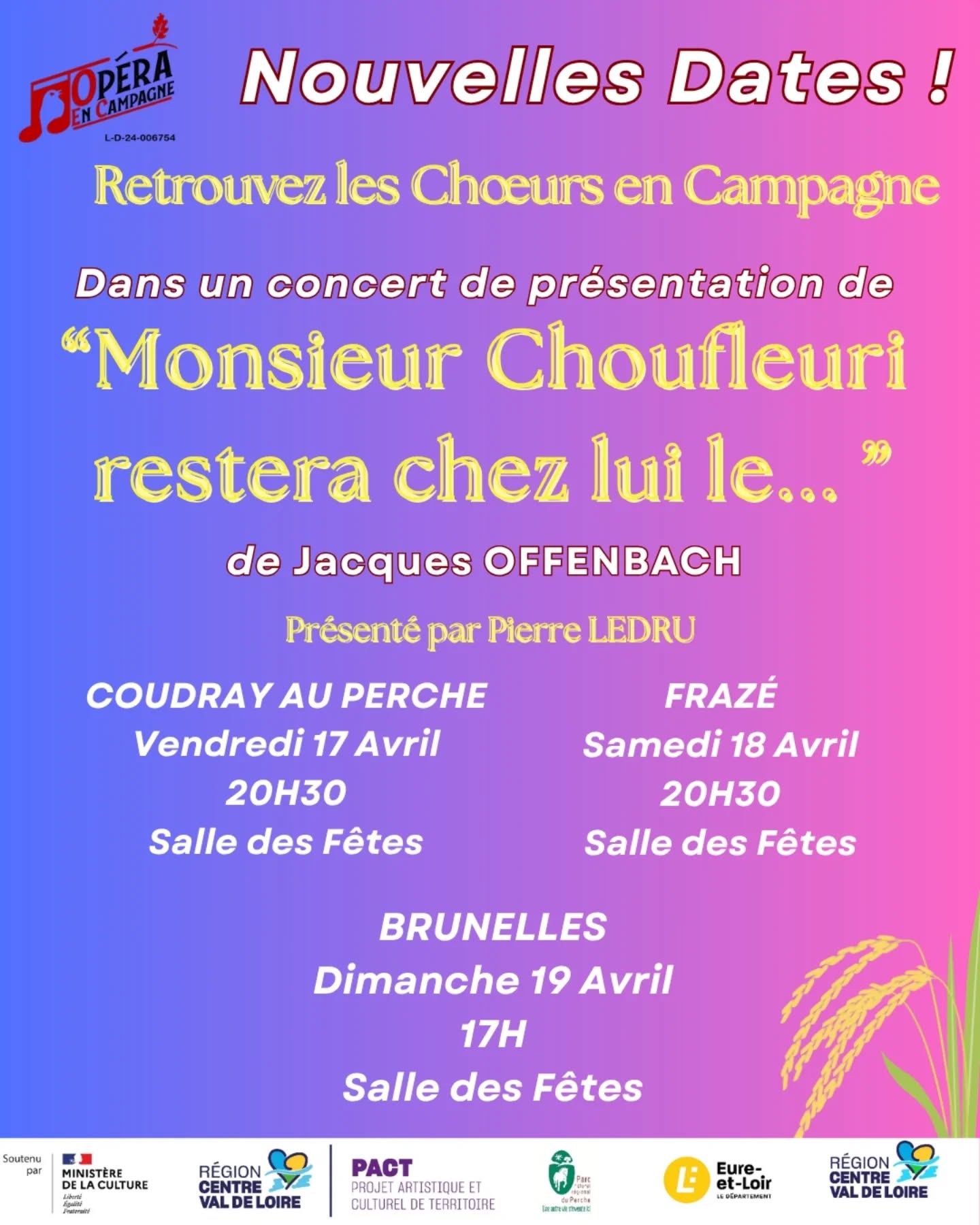 Choeurs en campagne dans "Monsieur Choufleuri restera chez lui le..."