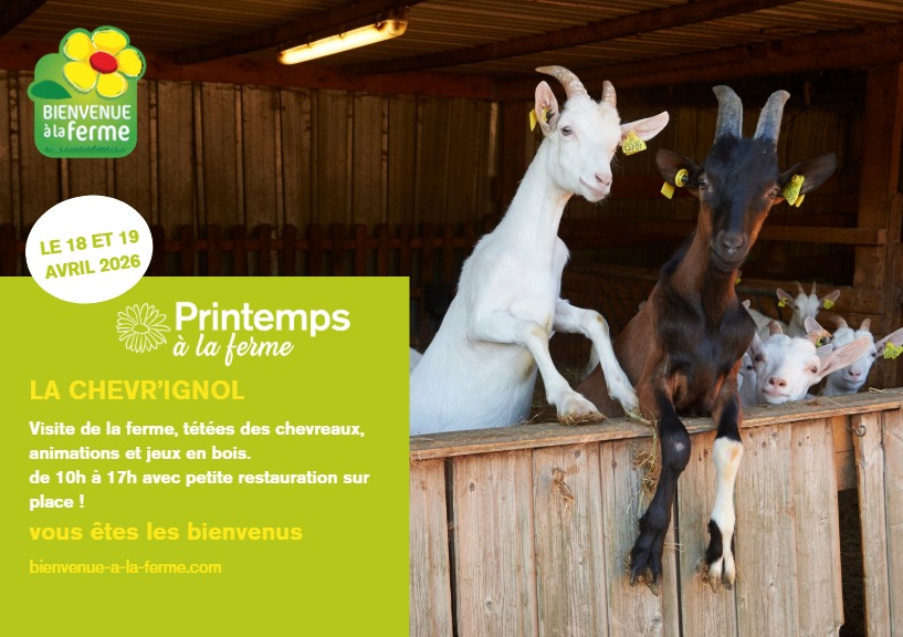 Printemps à la ferme : La Chèvr'Ignol — visuel événement