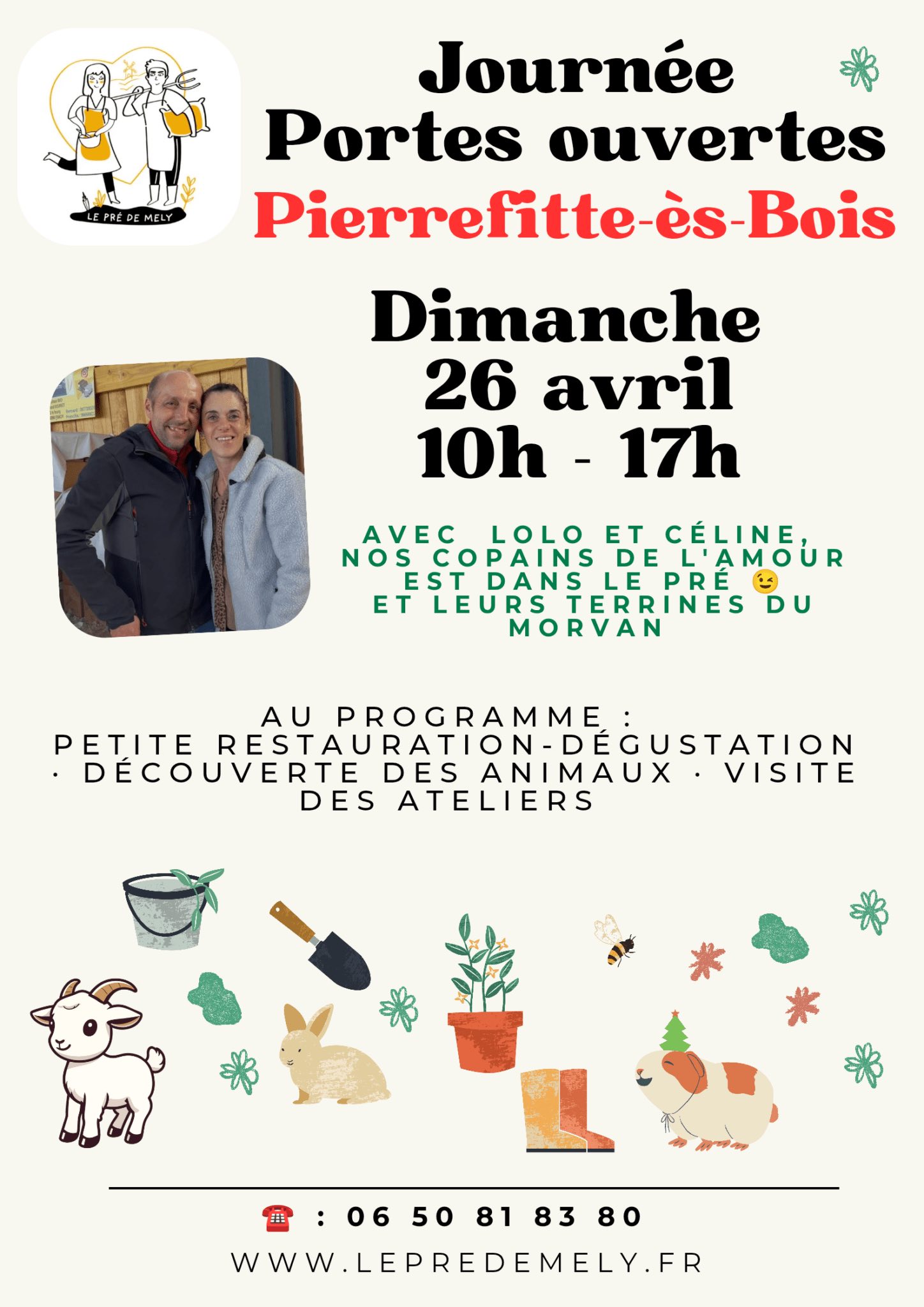 Journée portes ouvertes à la Ferme Le Pré de Mély — visuel événement