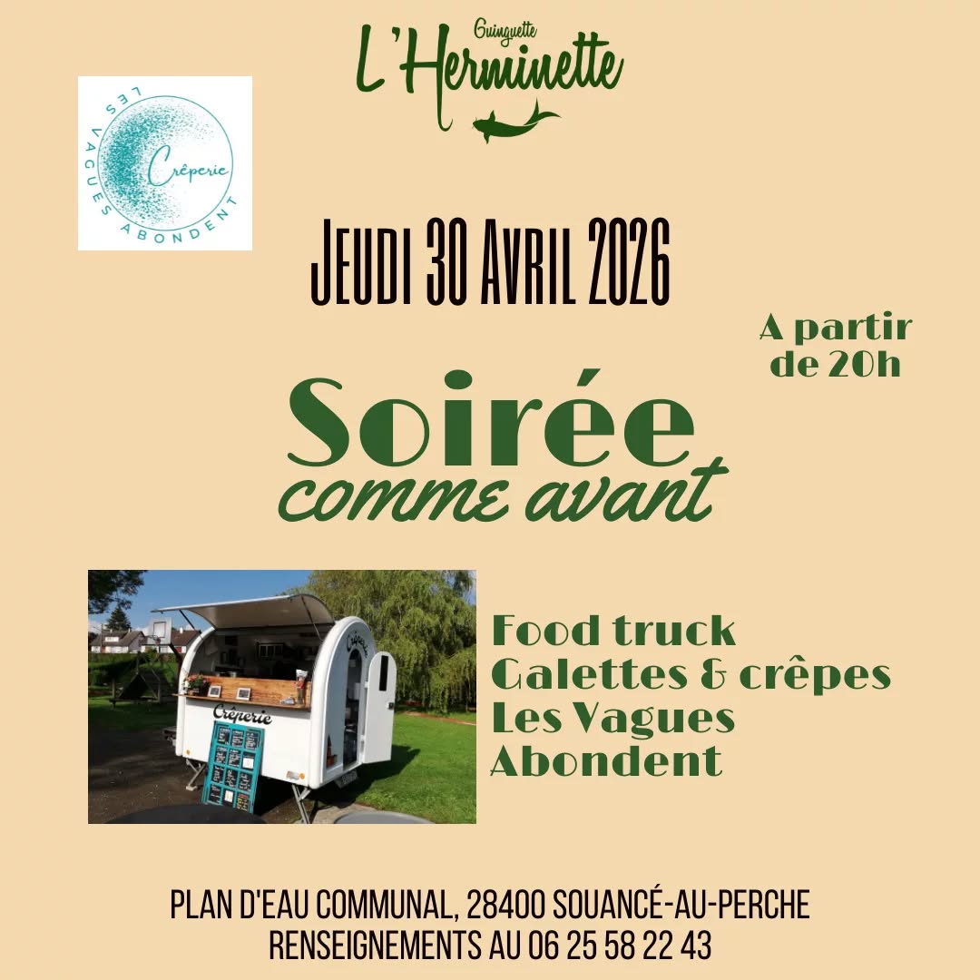 Soirée détente et food-truck à l'Herminette — visuel événement