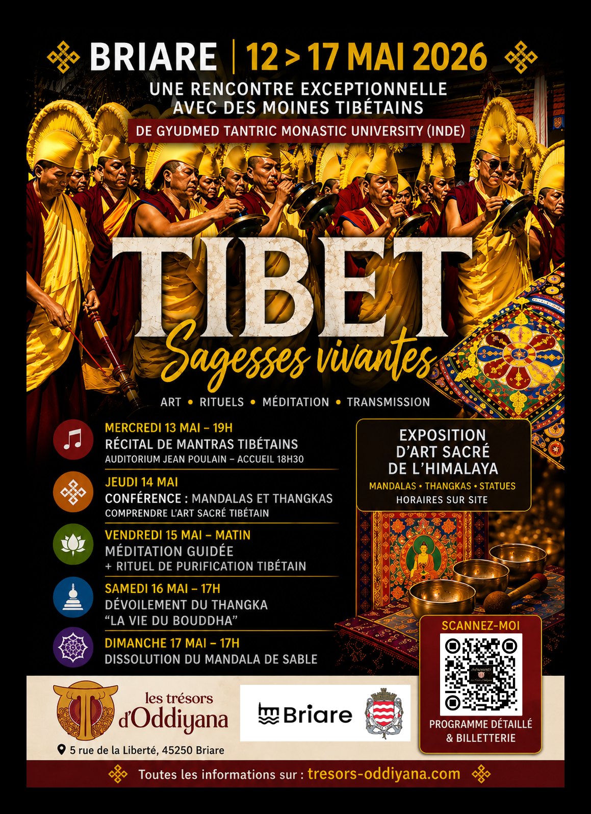 Semaine "Tibet, Sagesses vivantes" - atelier "Comment choisir son bol tibétain ?" — visuel événement