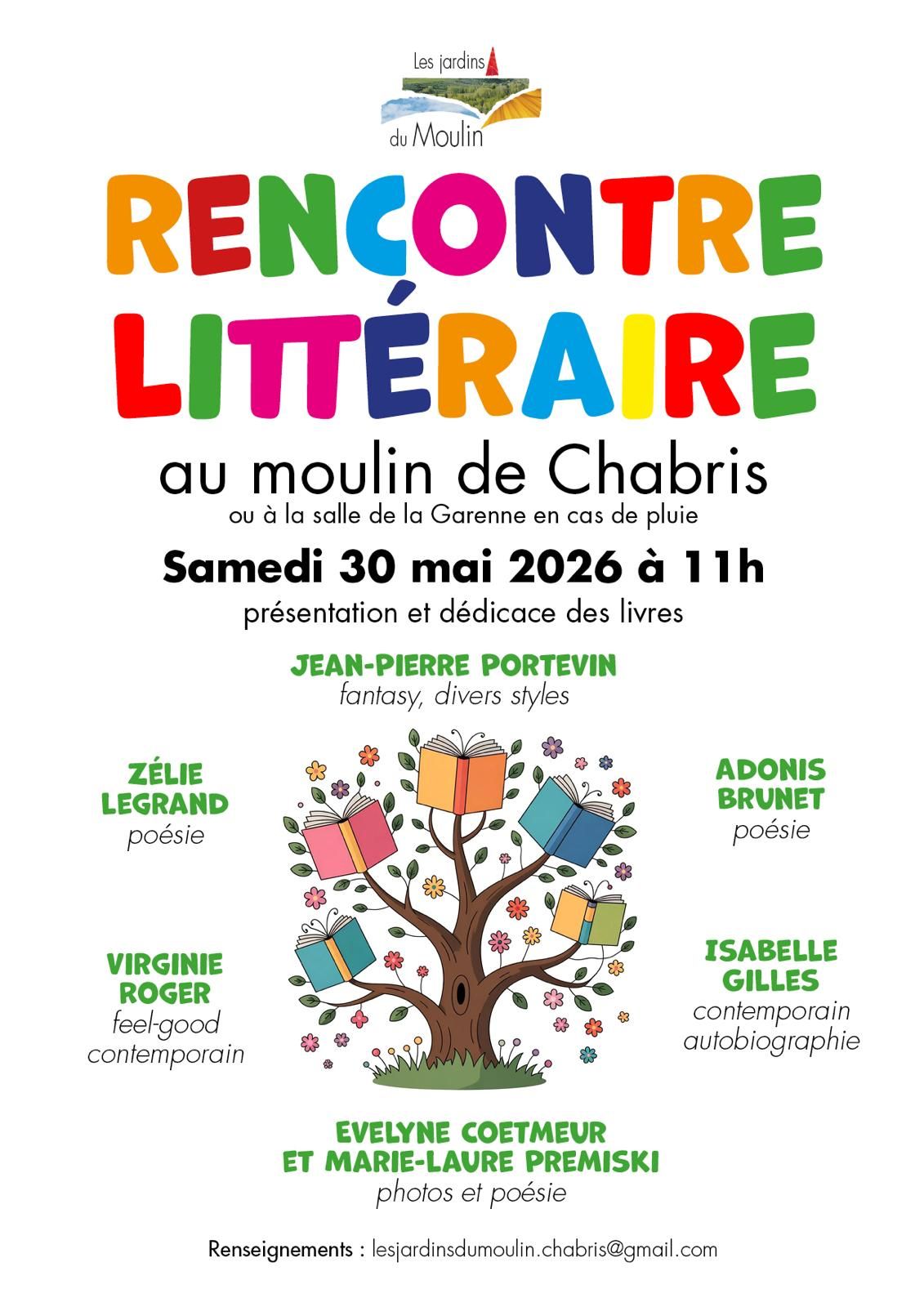 Rencontre littéraire — visuel événement