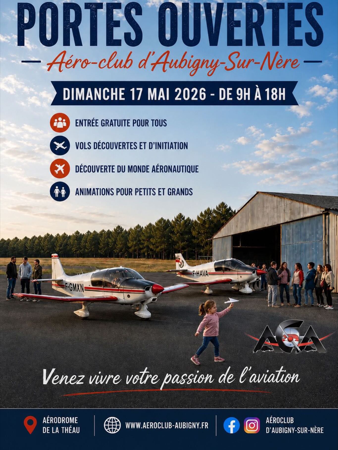 Journée Portes Ouvertes de l'Aéroclub d'Aubigny — visuel événement