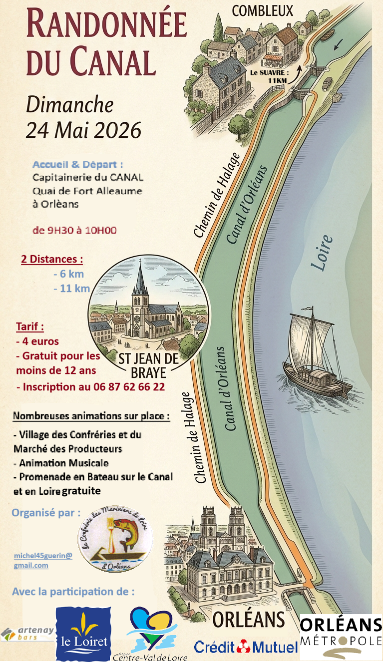 Fête du Canal par la Confrérie des Mariniers de Loire